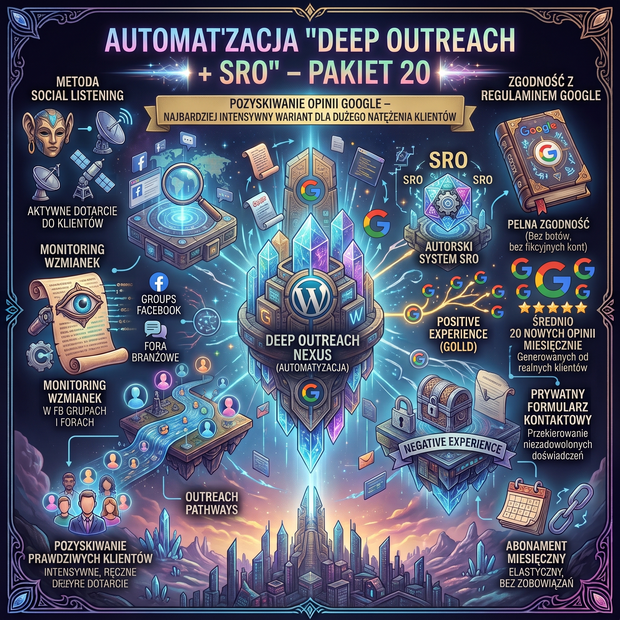 Automatyzacja "DEEP OUTREACH + SRO" – Pakiet 20