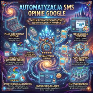 Automatyzacja SMS opinie Google