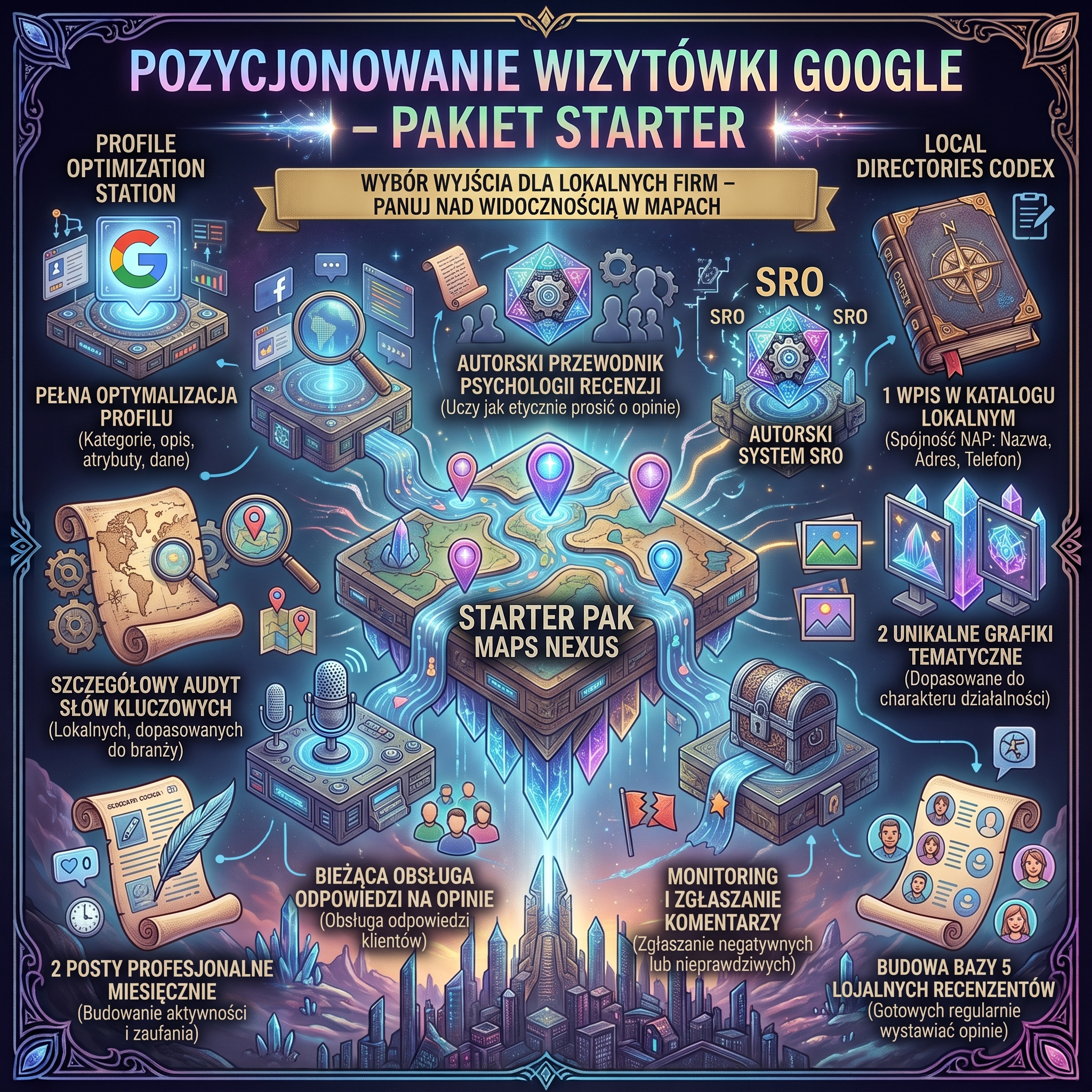 Pozycjonowanie Wizytówki Google – Pakiet Starter